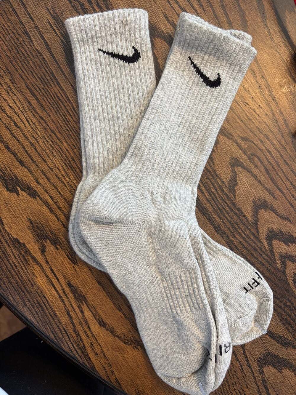 Nike Dri-FIT Grey Crew Socks